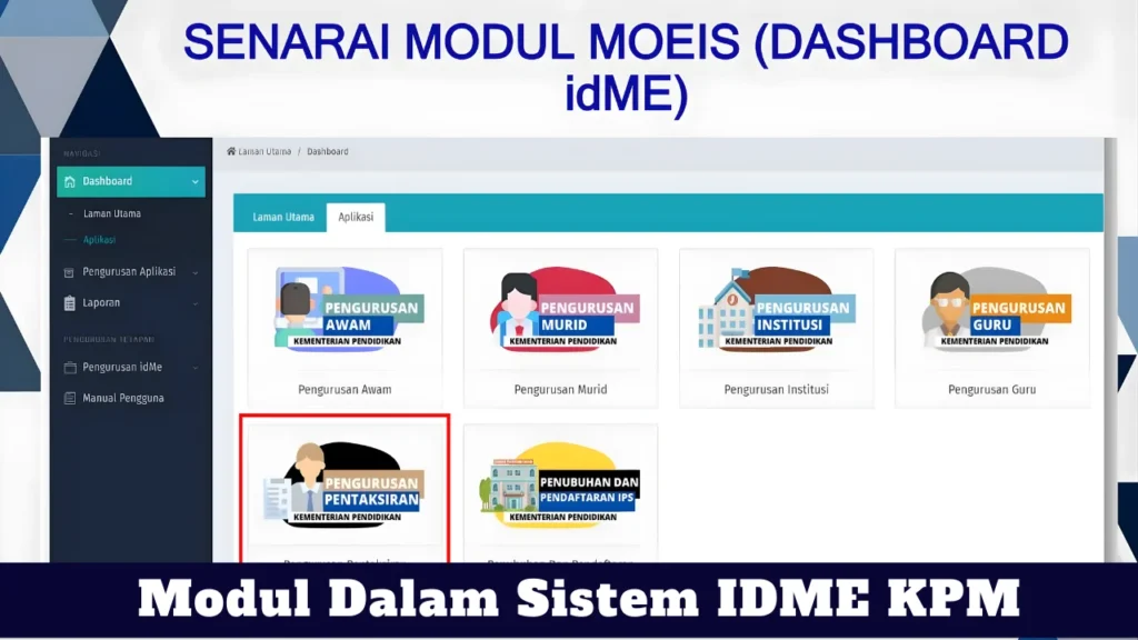 Modul Dalam Sistem IDME KPM